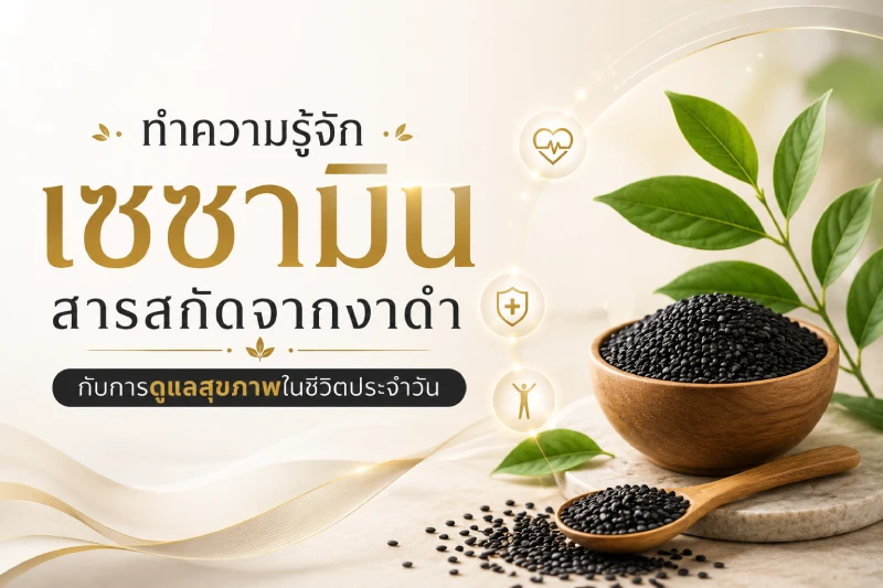ทำความรู้จักเซซามิน สารสกัดจากงาดำกับการดูแลสุขภาพในชีวิตประจำวัน