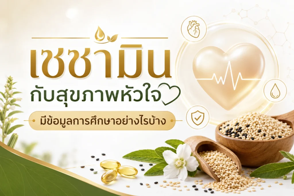 เซซามินกับสุขภาพหัวใจ มีข้อมูลการศึกษาอย่างไรบ้าง