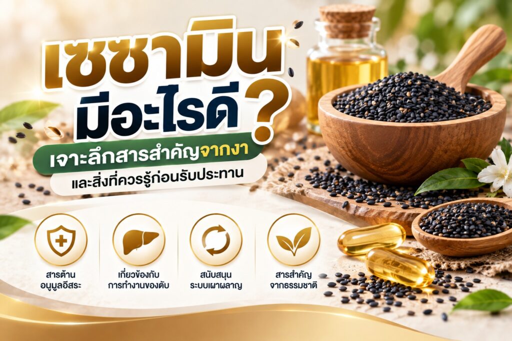 เซซามินมีอะไรดี? เจาะลึกสารสำคัญจากงาและสิ่งที่ควรรู้ก่อนรับประทาน