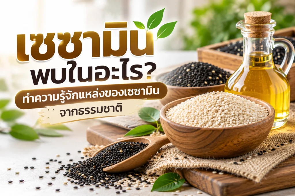 เซซามินพบในอะไร? ทำความรู้จักแหล่งของเซซามินจากธรรมชาติ